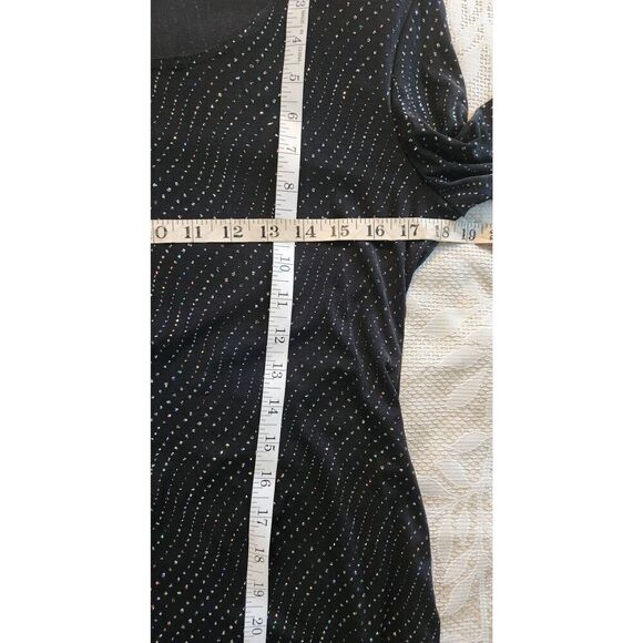 NWT Scarlet little black dress w silver sparkly threads - Picture 9 of 10